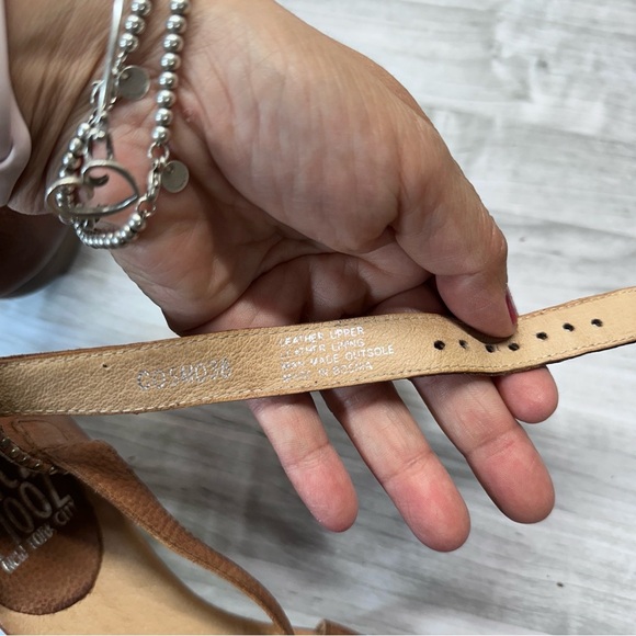 Miz Mooz Cosmo Brown Leather Studded Ankle Strappy Sandals Women’s EU38 US 7.5 - Picture 13 of 16